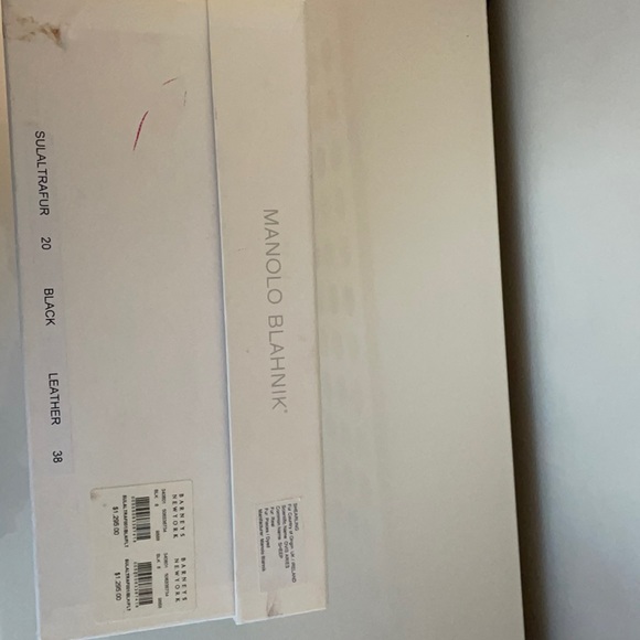 Manolo Blahnik motorcycle fur leather boots  8 - Picture 9 of 10